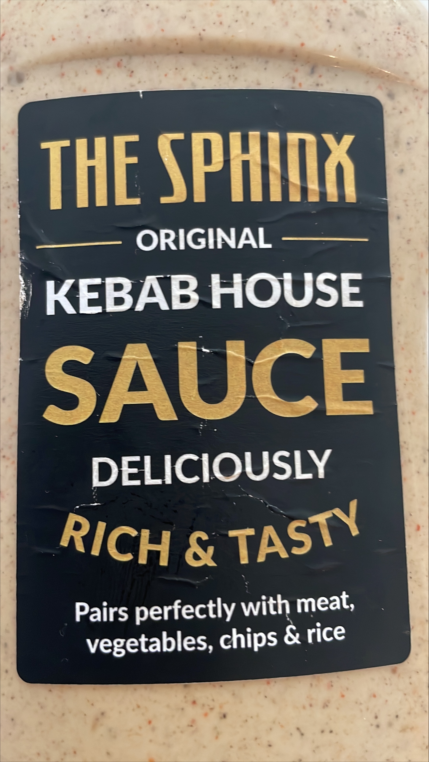Sphinx sauce sign